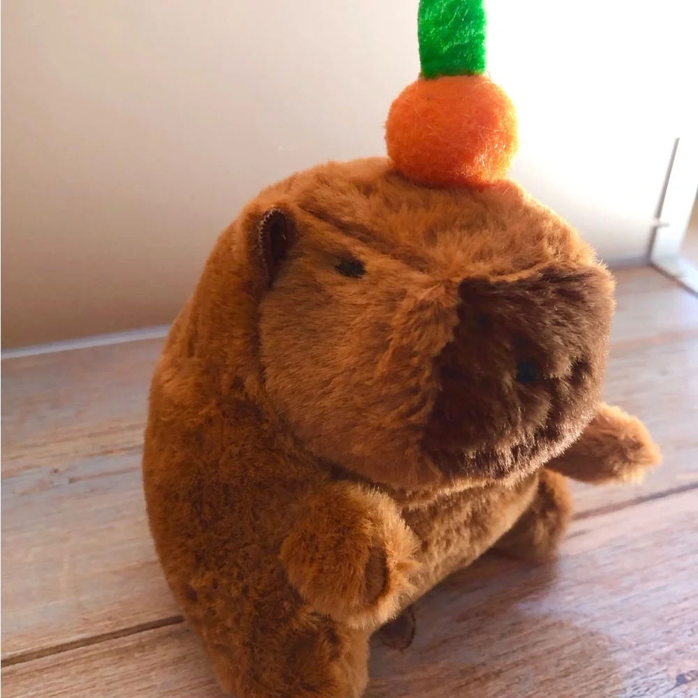 Capybara Keychain Soft Plush Stuffed Animal Toy (single)